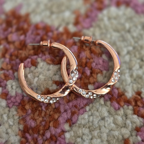 Mixed Jewelry Bag Of Earrings with Gold and Silver Tones - Picture 12 of 16